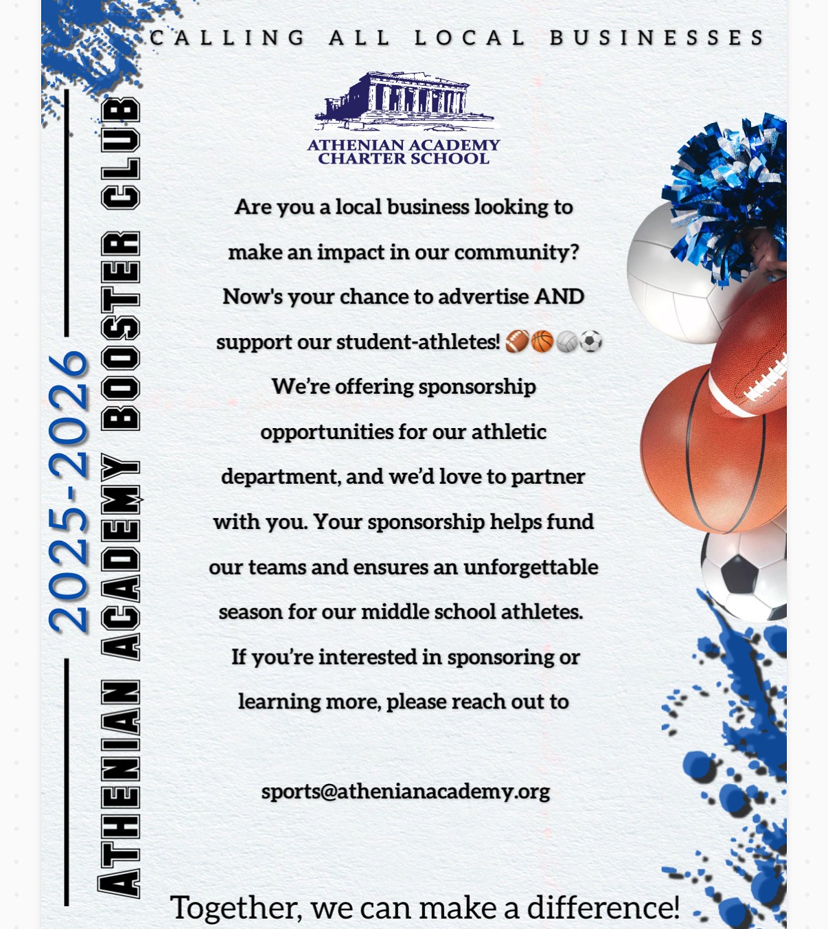 sports sponsor flyer